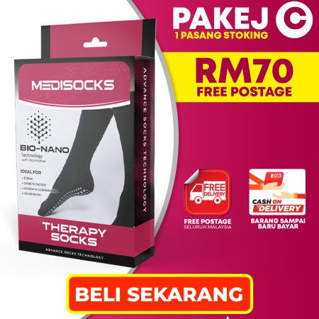 (THERAPY SOCKS) PAKEJ C - 1 Pasang Stokin